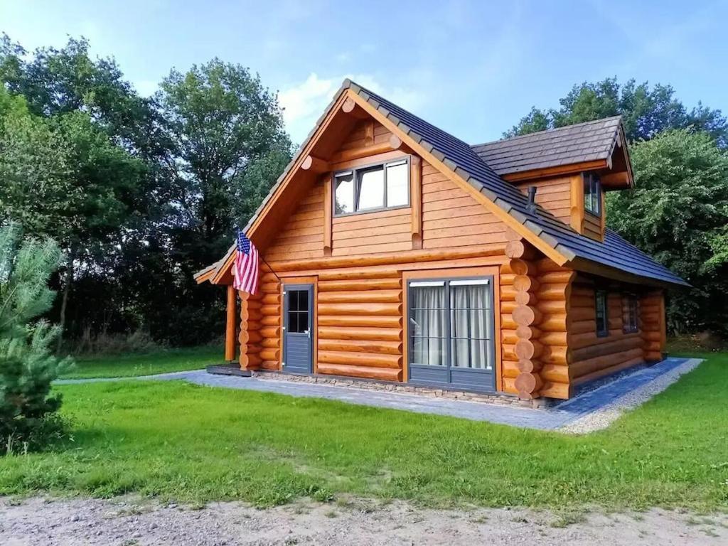 Unieke Houten Villa Met Sauna In Twente - 5P Den Ham エクステリア 写真