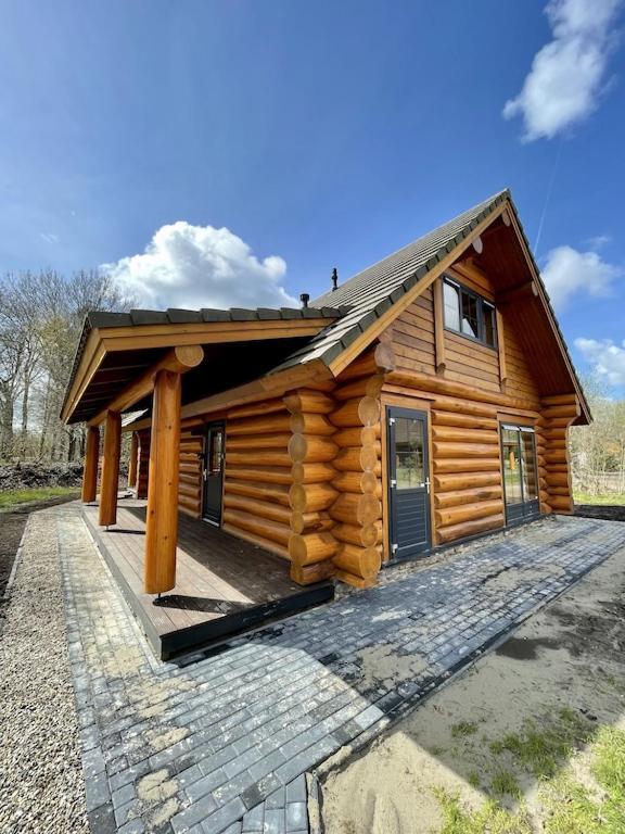 Unieke Houten Villa Met Sauna In Twente - 5P Den Ham エクステリア 写真