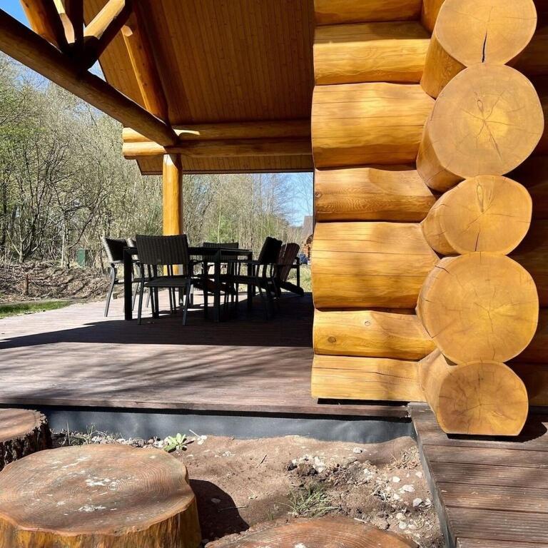 Unieke Houten Villa Met Sauna In Twente - 5P Den Ham エクステリア 写真