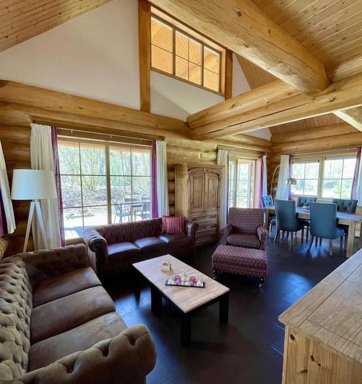 Unieke Houten Villa Met Sauna In Twente - 5P Den Ham エクステリア 写真